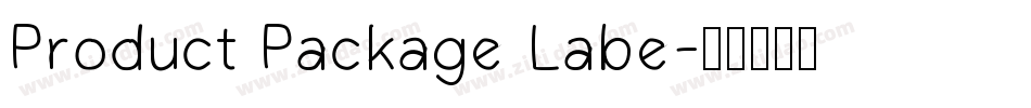 Product Package Labe字体转换